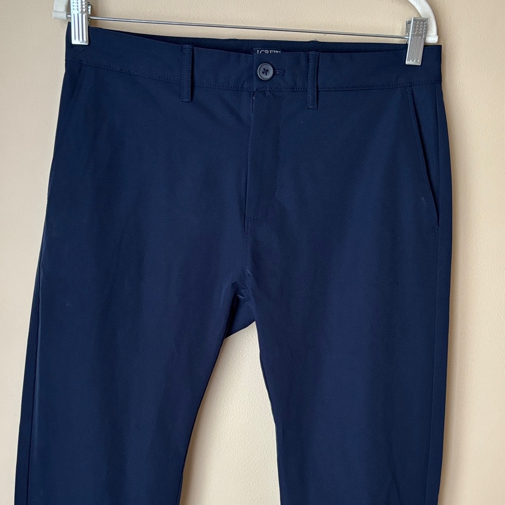 J. Crew Men's Flex Slim Pants Navy Dress Flat Front Size 29x32
